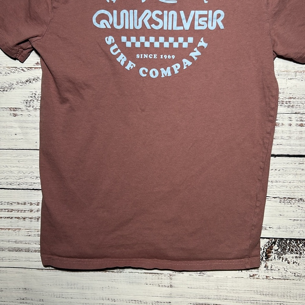 Quiksilver Boy's Omni Checked Logo Short Sleeve Tee Large 14/16 - Picture 15 of 15